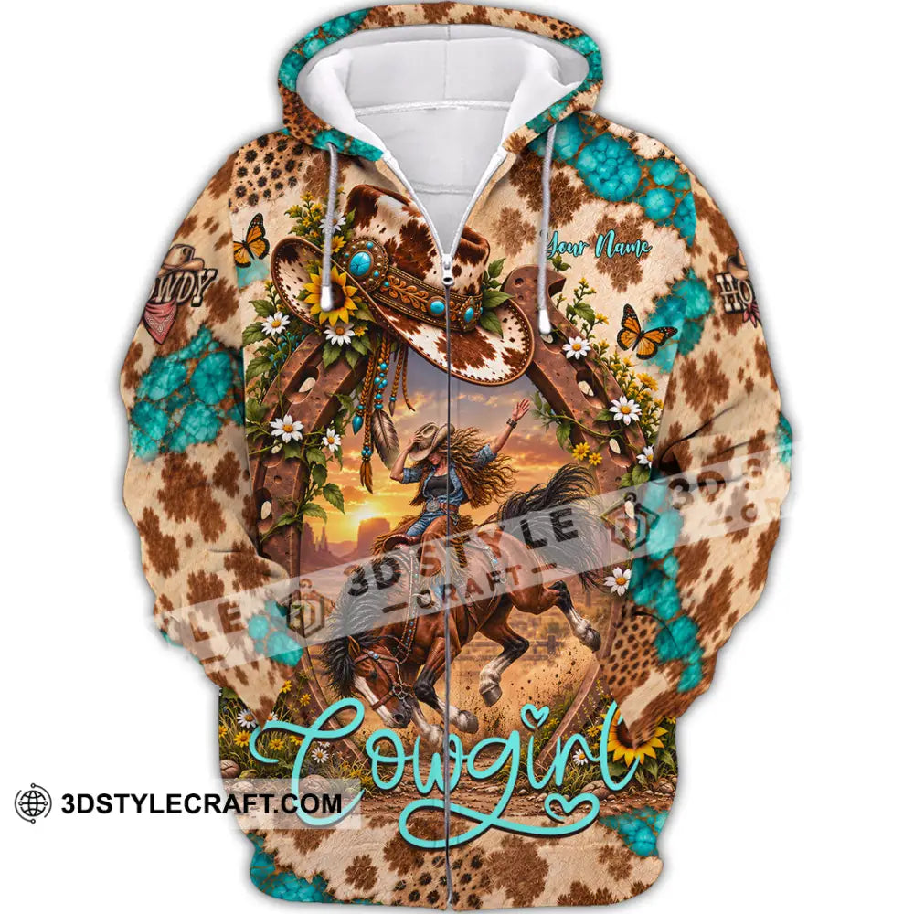 Women Shirt - Custom Cowgirl Shirt - Zipper Hoodie / S - T-shirt