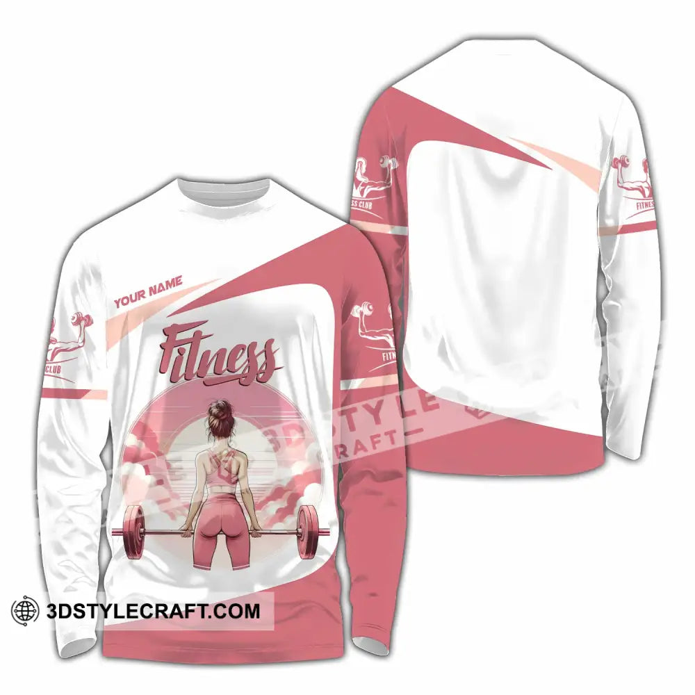 Women Shirt Custom Fitness Lover Shirt Long Sleeve Shirt / S T shirt