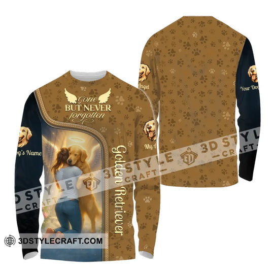 Women Shirt - Custom Golden Retriever Gone But Never Forgotten Shirt style option 4