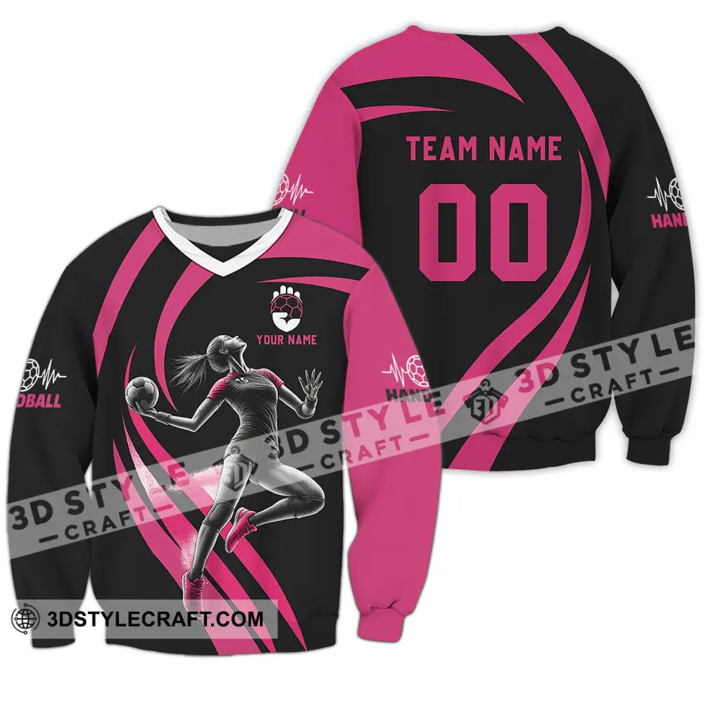 Women Shirt - Custom Handball Player Shirt Long Sleeve / S T-shirt