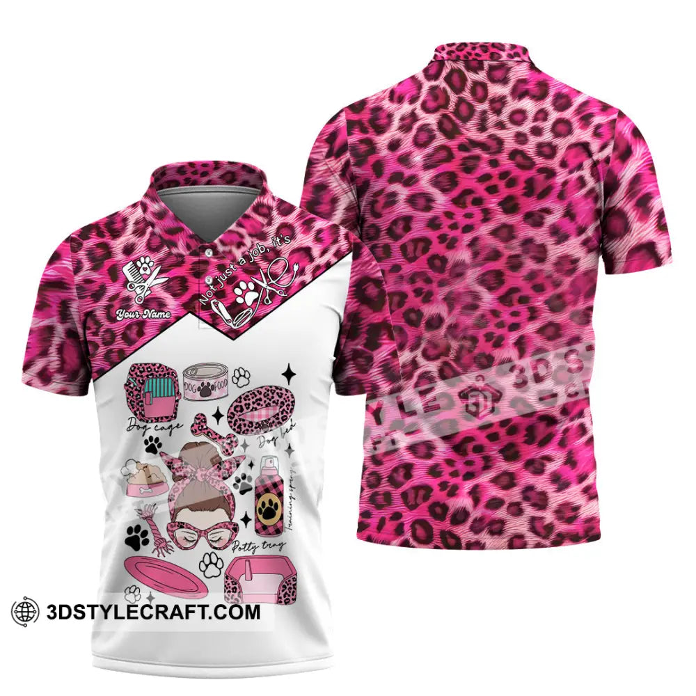 Women Shirt - Custom It’s Not Just A Job It’s Love Pet Groomer Shirt Polo Shirt / S T-shirt