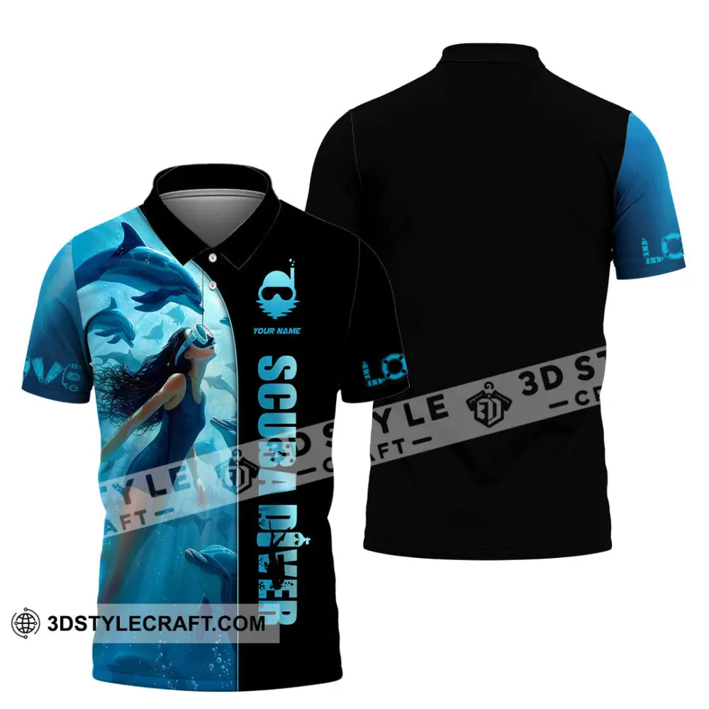 Women Shirt - Custom Love Scuba Diving Shirt For Diver Polo Shirt / S T-shirt