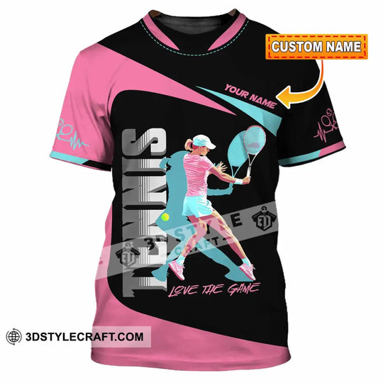 Women Shirt - Custom Love The Game Tennis Lover Shirt style option 1