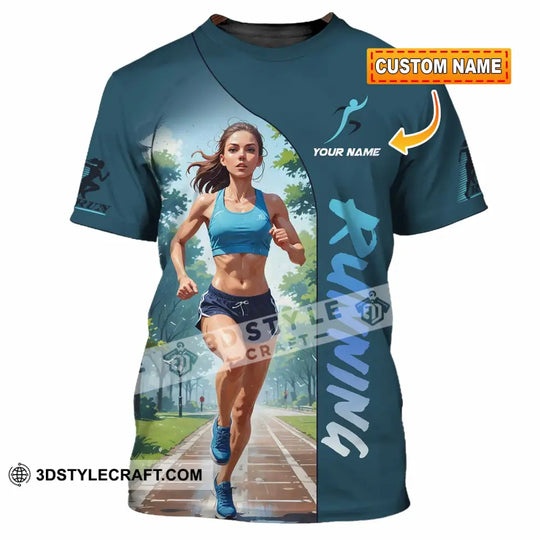 Women Shirt - Custom Running Woman, Runner Sporty Shirt style option 1