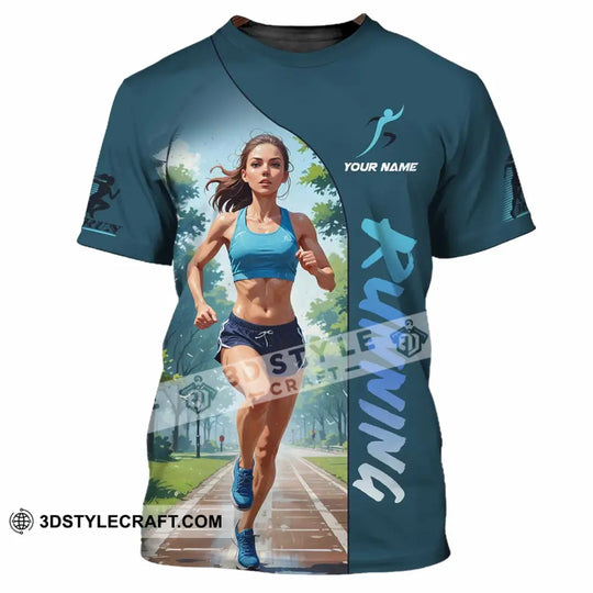 Women Shirt - Custom Running Woman, Runner Sporty Shirt style option 2