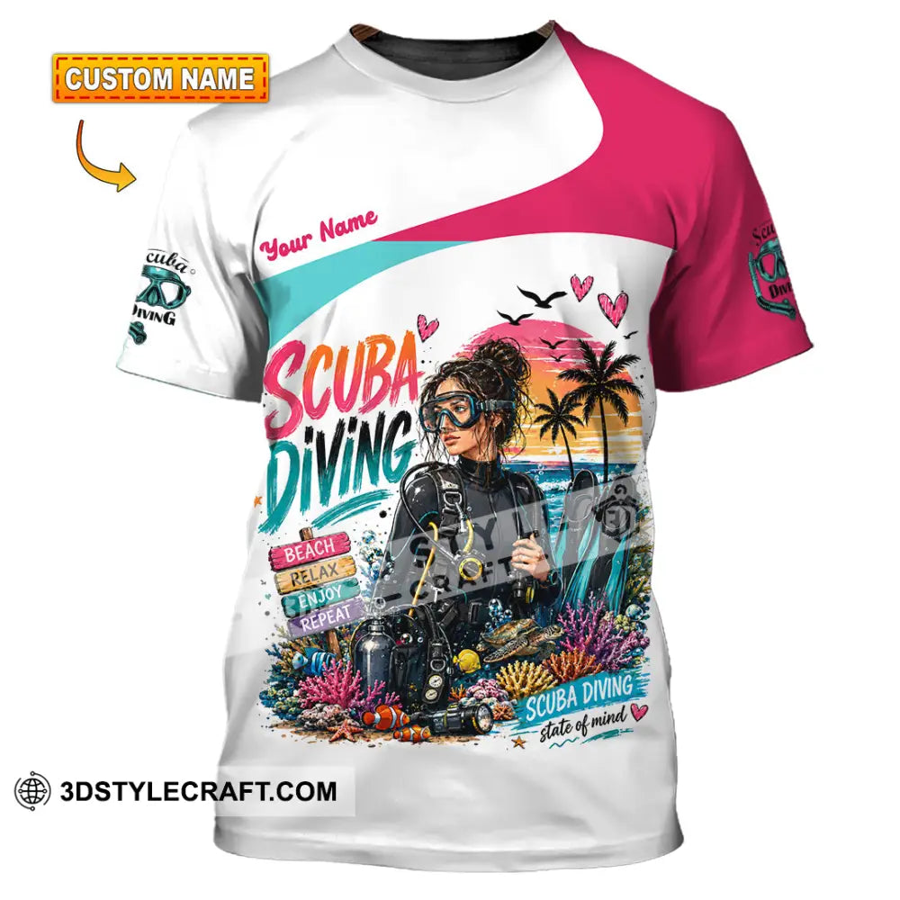 Women Shirt - Custom Scuba Diving Shirt - T-shirt