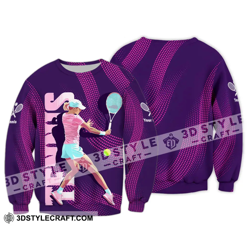 Women Shirt - Custom Tennis 3D Shirt Long Sleeve / S T-shirt