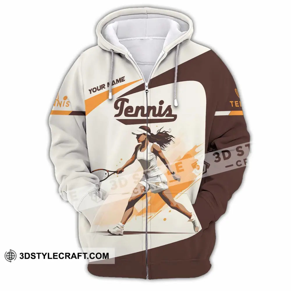 Women Shirt Custom Tennis Shirt Zipper Hoodie / S T shirt