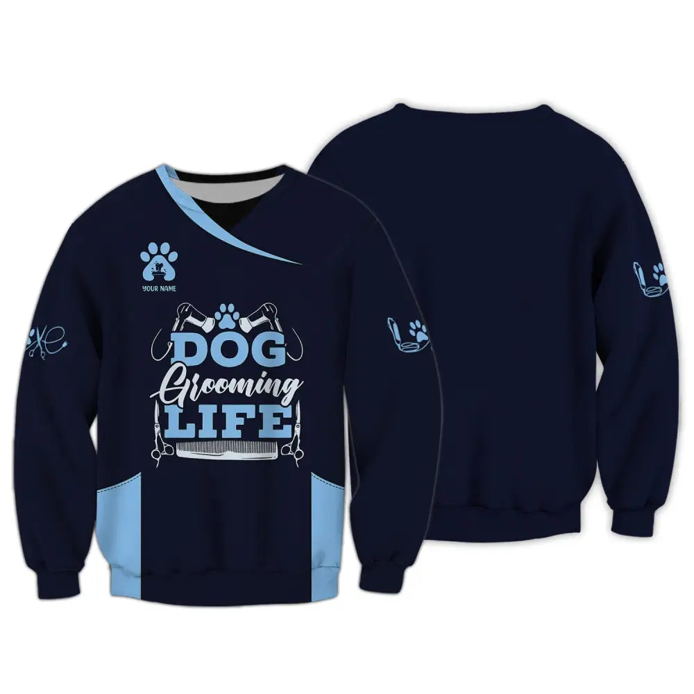 Women Shirt Groomer Life Hoodie Sportwear Long Sleeve / S T-Shirt