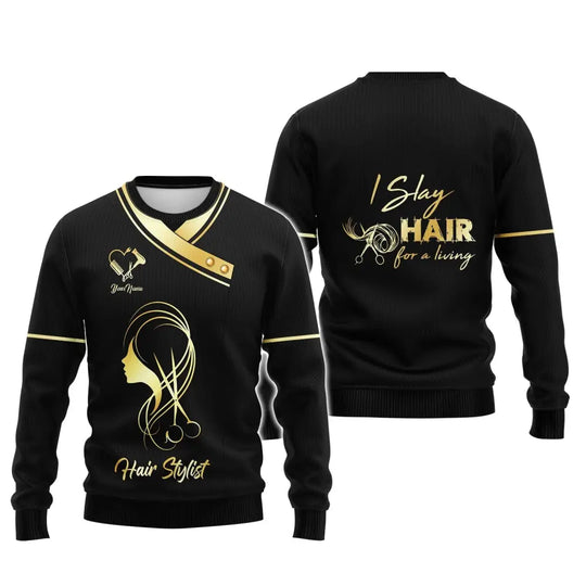 Women Shirt, Hair Stylist Shirt, Hairdresser Hoodie, Hairdresser Sportwear style option 4