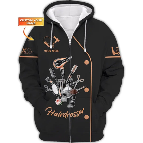 Women Shirt, Hair Stylist Shirt, Hairdresser Hoodie, Hairdresser Sportwear style option 2
