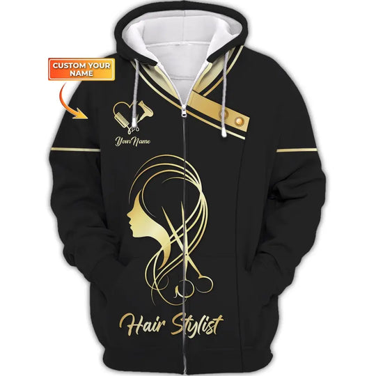 Women Shirt, Hair Stylist Shirt, Hairdresser Hoodie, Hairdresser Sportwear style option 2