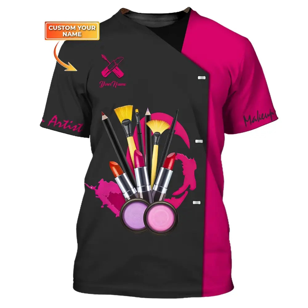 Women Shirt Makeup Artist Hoodie Sportwear T-Shirt / S