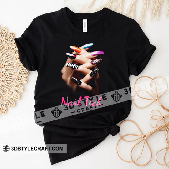 Women Shirt, Nail Artist Shirt, Nail Tech T-shirt style option 1
