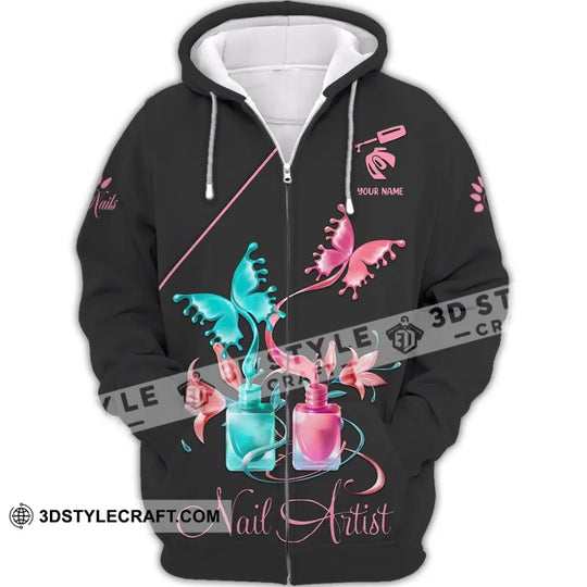 Women Shirt, Nail Technician Shirt, Nail Artist Hoodie, Nail Tech T-Shirt style option 2