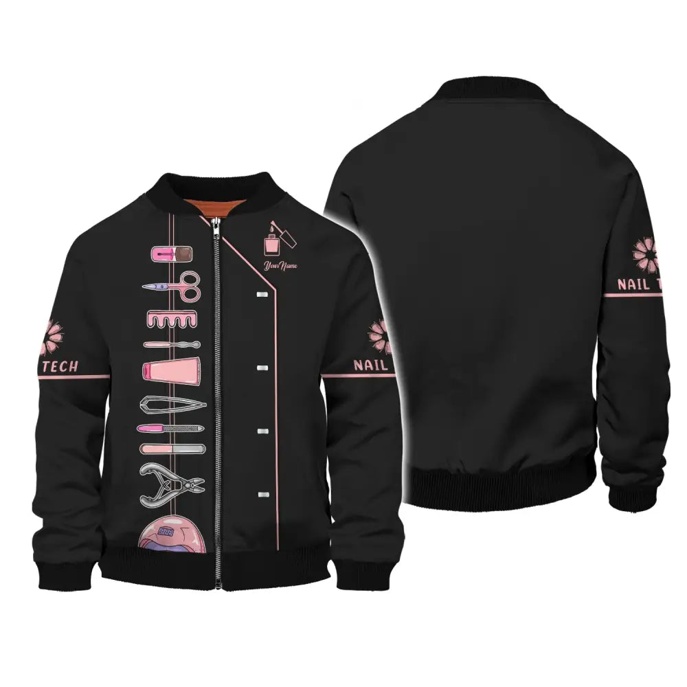 Women Shirt Nail Technician Tech Hoodie Sportwear T-Shirt