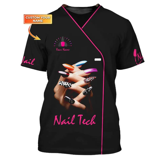 Women Shirt, Nail Technician Shirt, Nail Tech Sportwear style option 1